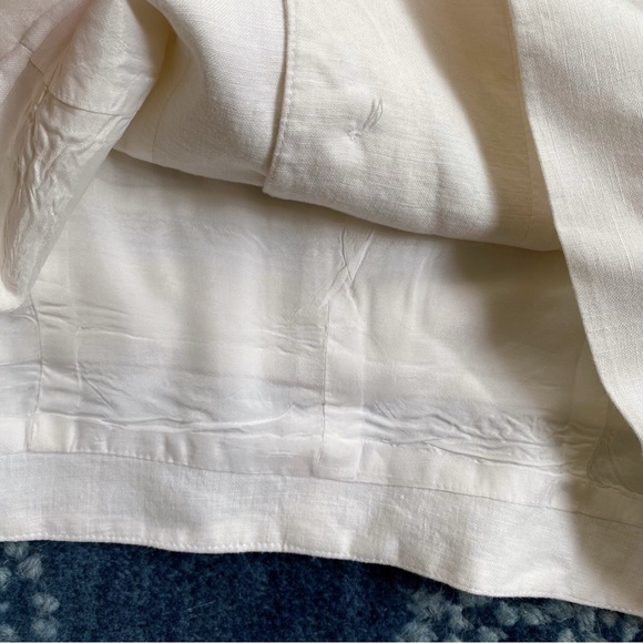 🐚 MONNARI WHITE LINEN ELEGANT BLAZER JACKET! - Picture 11 of 16